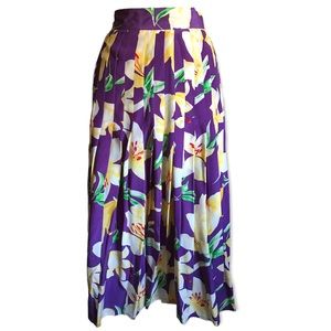 Christian Dior Spring Floral Silk Skirt